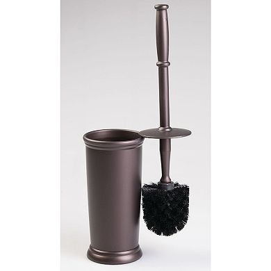 iDesign Kent Bathware, Toilet Bowl Brush and Holder for Bathroom Storage - Bronze