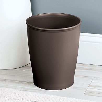 iDesign Kent Bathware, Wastebasket Trash Can for Bathroom, Kitchen, Office - Bronze