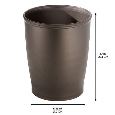 iDesign Kent Bathware, Wastebasket Trash Can for Bathroom, Kitchen, Office - Bronze