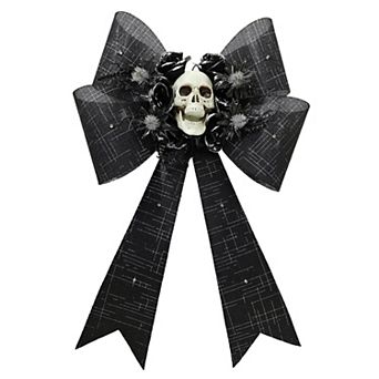 Celebrate Together™ Halloween LED Fabric Bow with Skeleton Wall Decor