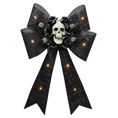 Celebrate Together™ Halloween LED Fabric Bow with Skeleton Wall Decor