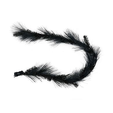 Celebrate Together™ Halloween Pre-Lit Artificial Black Pine Garland