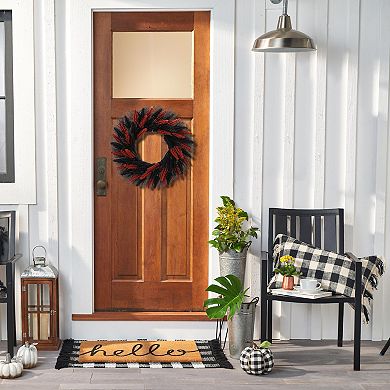 Celebrate Together™ Halloween Tri-Color Artificial Lavender Wreath