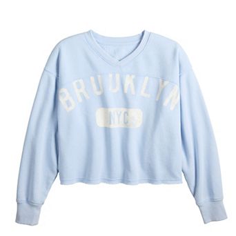 Girls 6-20 SO® Long Sleeve Varsity Sweatshirt in Regular & Plus Sizes