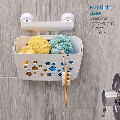 iDesign Bubbles Basket the Perfect Tub Organizer for Joyful Splashes, White