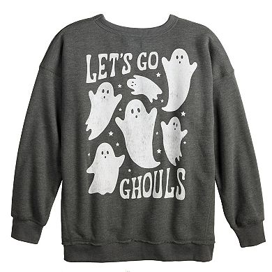 Girls 7-16 SO® Oversized Halloween Graphic Sweatshirt in Regular & Plus Size