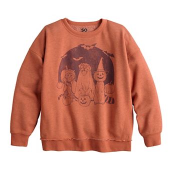 Girls 7-16 SO® Oversized Halloween Graphic Sweatshirt in Regular & Plus Size