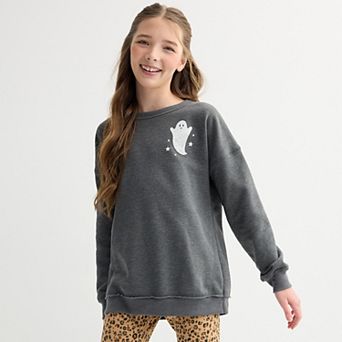 Girls 7-16 SO® Oversized Halloween Graphic Sweatshirt in Regular & Plus Size