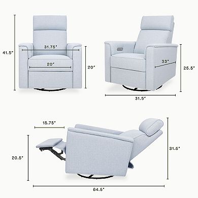 Namesake Willa Plus Power Glider Recliner With Power Headrest