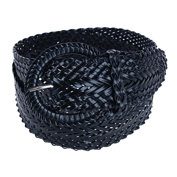 4459 Women\'s Braided Wide Belt With Matching Buckle, Large Amazon.com: ANNULOYA Women Leather Braided Causal and Dress  main image 2