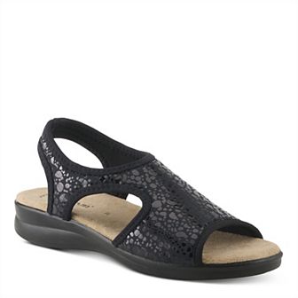 Flexus Nyaman-Crackle Women's Ankle Strap Sandals