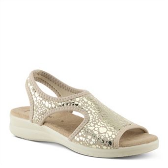 Flexus Nyaman-Crackle Women's Ankle Strap Sandals