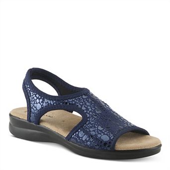 Flexus Nyaman-Crackle Women's Ankle Strap Sandals