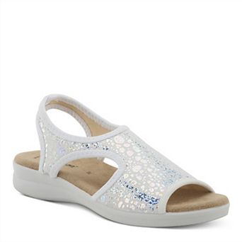 Flexus Nyaman-Crackle Women's Ankle Strap Sandals