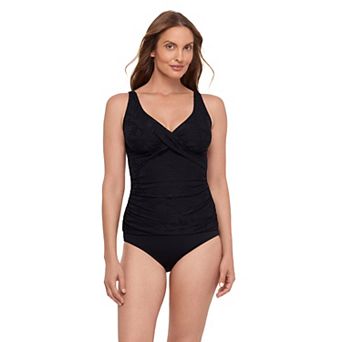 Women's Bal Harbour Crossover V-Neck Tankini Swim Top