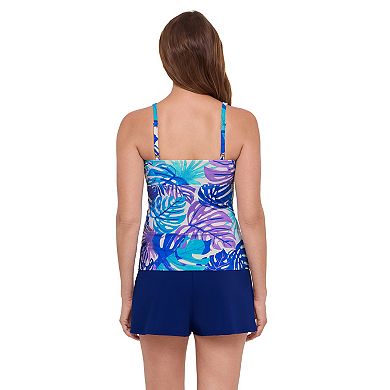 Women's Bal Harbour Crossover V-Neck Tankini Swim Top