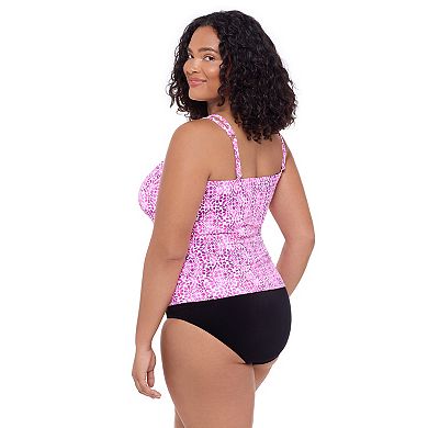Plus Size Bal Harbour Ring Tankini Swim Top