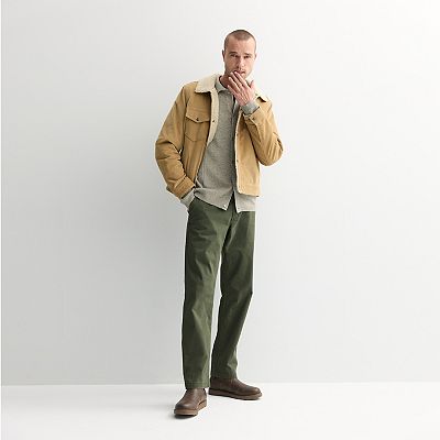 Men's Apt. 9® Diagonal Stitch Full-Button Sweater