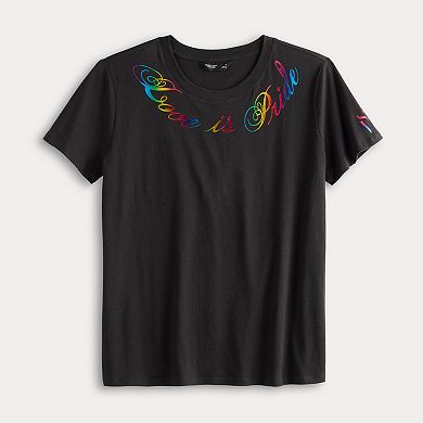 Women's Simply Vera Vera Wang Pride Boyfriend Tee