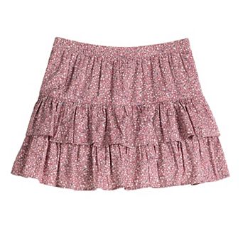 Girls 6-20 SO® Tiered Ruffle Skort in Regular & Plus Sizes