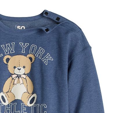 Girls 6-16 SO® Adaptive Oversized Sweatshirt