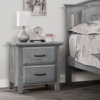 Oxford Baby Willowbrook Graphite Gray 2-Door Nightstand