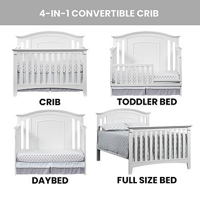 Oxford Baby Willowbrook 4-in-1 Convertible Crib