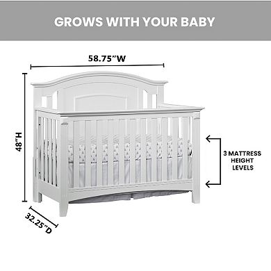 Oxford Baby Willowbrook 4-in-1 Convertible Crib