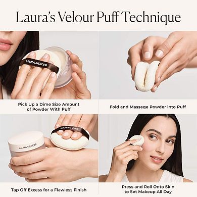 Jumbo Translucent Loose Setting Powder Ultra-Blur & Velour Puff