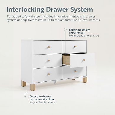Storkcraft California 6-Drawer Dresser