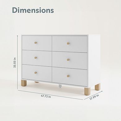 Storkcraft California 6-Drawer Dresser