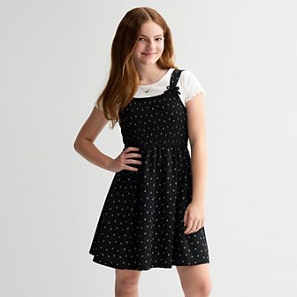 Girls 7-16 Limited Too Smocked Top, Slip Dress, & Necklace Set