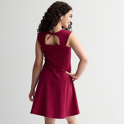 Girls 7-16 Limited Too Tie Back Skater Dress & Necklace Set