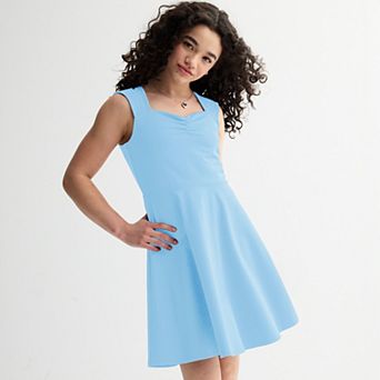 Girls 7-16 Limited Too Tie Back Skater Dress & Necklace Set