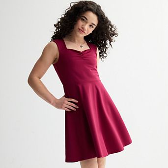 Girls 7-16 Limited Too Tie Back Skater Dress & Necklace Set