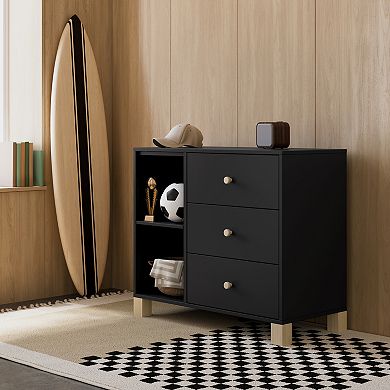 Storkcraft California 3 Drawer Combo Dresser
