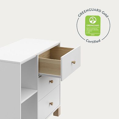 Storkcraft California 3 Drawer Combo Dresser