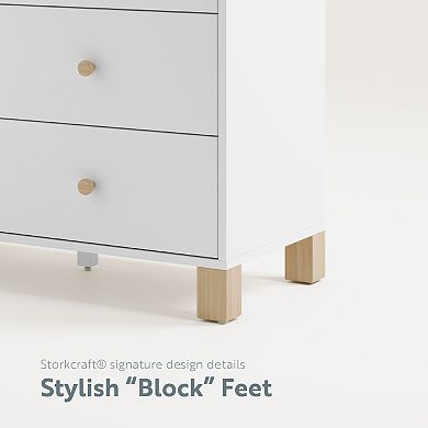 Storkcraft California 3 Drawer Combo Dresser