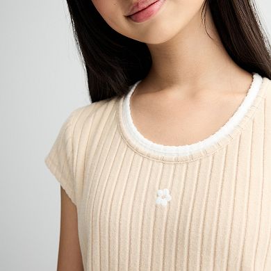 Girls 7-16 Limited Too Ribbed Lounge Top