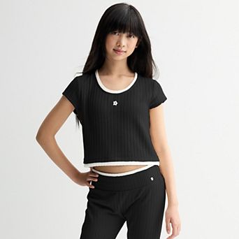 Girls 7-16 Limited Too Ribbed Lounge Top