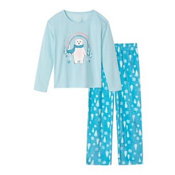 Girls 4-16 Cuddl Duds® Adaptive Pajama Top & Pajama Bottoms Set