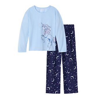 Girls 4-18 Cuddl Duds® 2 pc Cozy Pajama Top & Pajama Bottoms Set in Regular & Plus