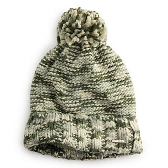 Women's Spyder Chunky Knit Beanie with Pom Pom