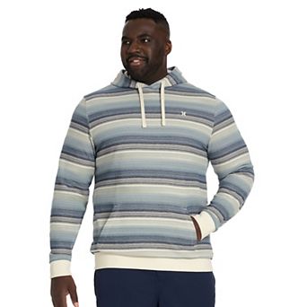 Big & Tall Hurley Stripe Terry Pullover Hoodie