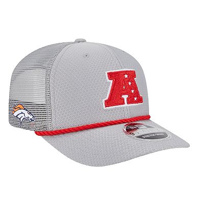 Men's New Era Gray Denver Broncos 2025 Pro Bowl 9SEVENTY Stretch-Snap Hat