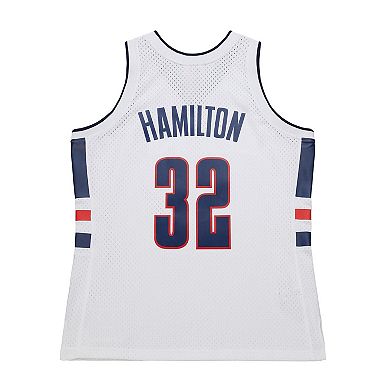 Men's Richard Hamilton White UConn Huskies 1998/99 Jersey