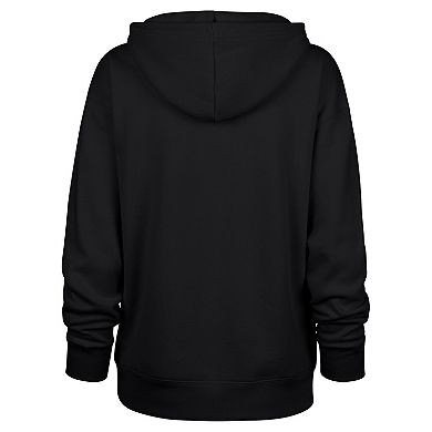 Women's '47 Black Detroit Lions Clarity Naomi Pullover Hoodie