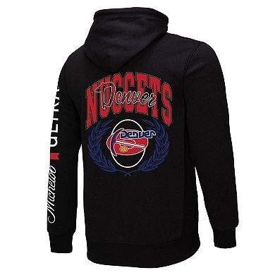 Men's Mitchell & Ness Black Denver Nuggets NBA x Michelob Ultra Swish & Sip Pullover Hoodie