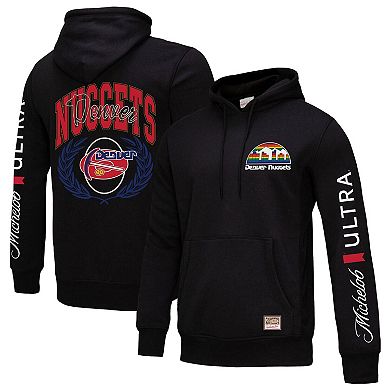 Men's Mitchell & Ness Black Denver Nuggets NBA x Michelob Ultra Swish & Sip Pullover Hoodie