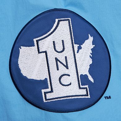 Men's Mitchell & Ness Navy/Carolina Blue North Carolina Tar Heels Throw It Back Vintage Logo Full-Zip Jacket
